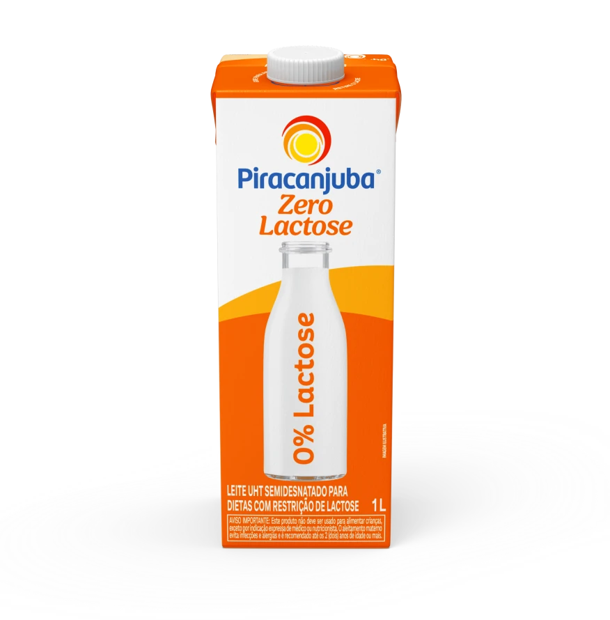 Leite Semidesnatado Piracanjuba Zero Lactose 1L