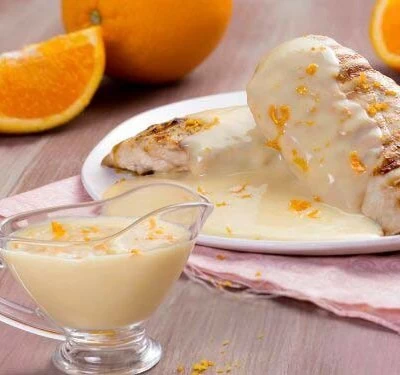Filé de frango ao molho de laranja