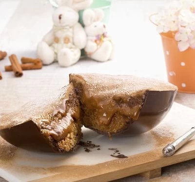 Ovo de páscoa com recheio de churros Zero Lactose