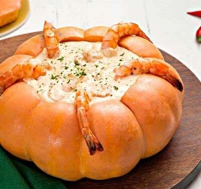 Camarão na moranga Zero Lactose