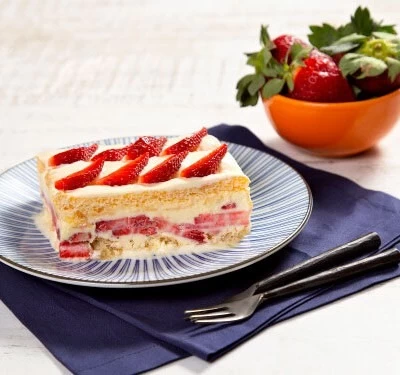 Torta de morango sem forno