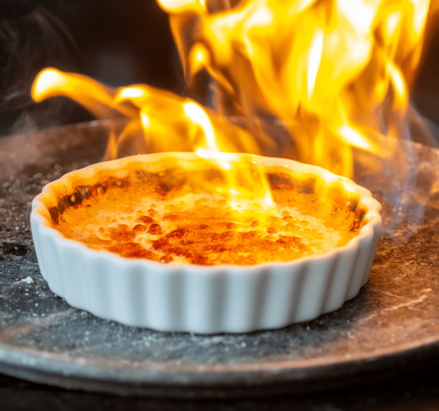 Crème Brûlée com Leite Condensado
