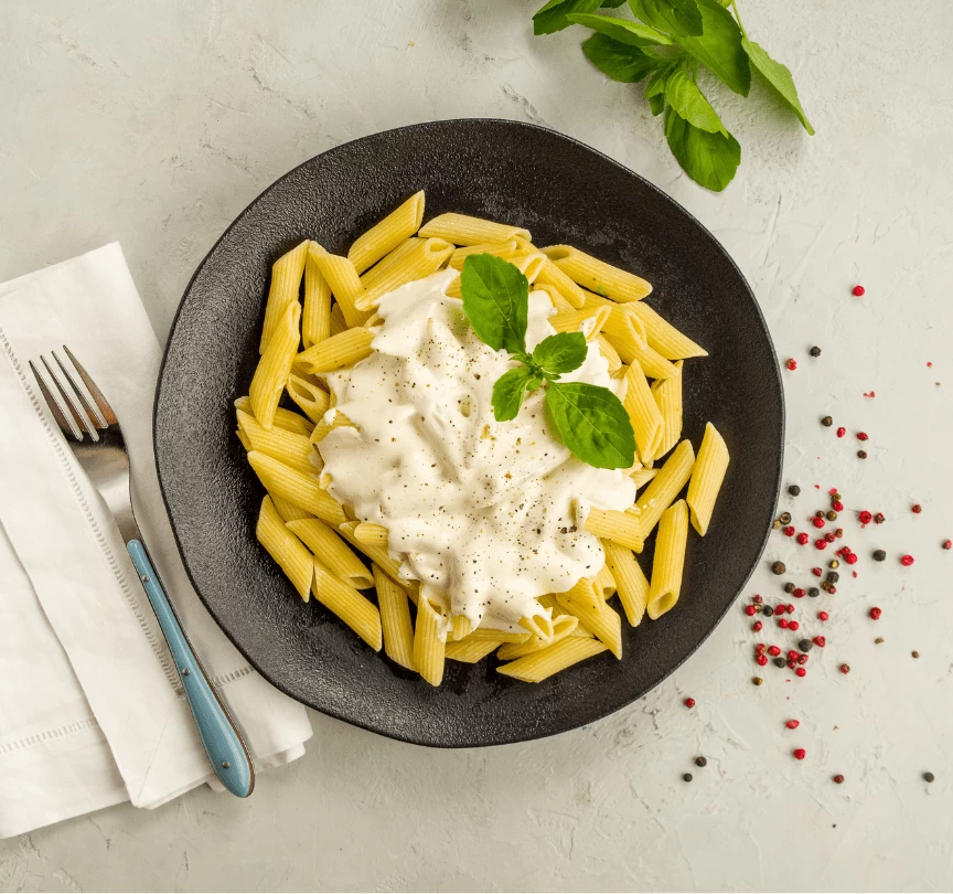 Penne ao molho branco