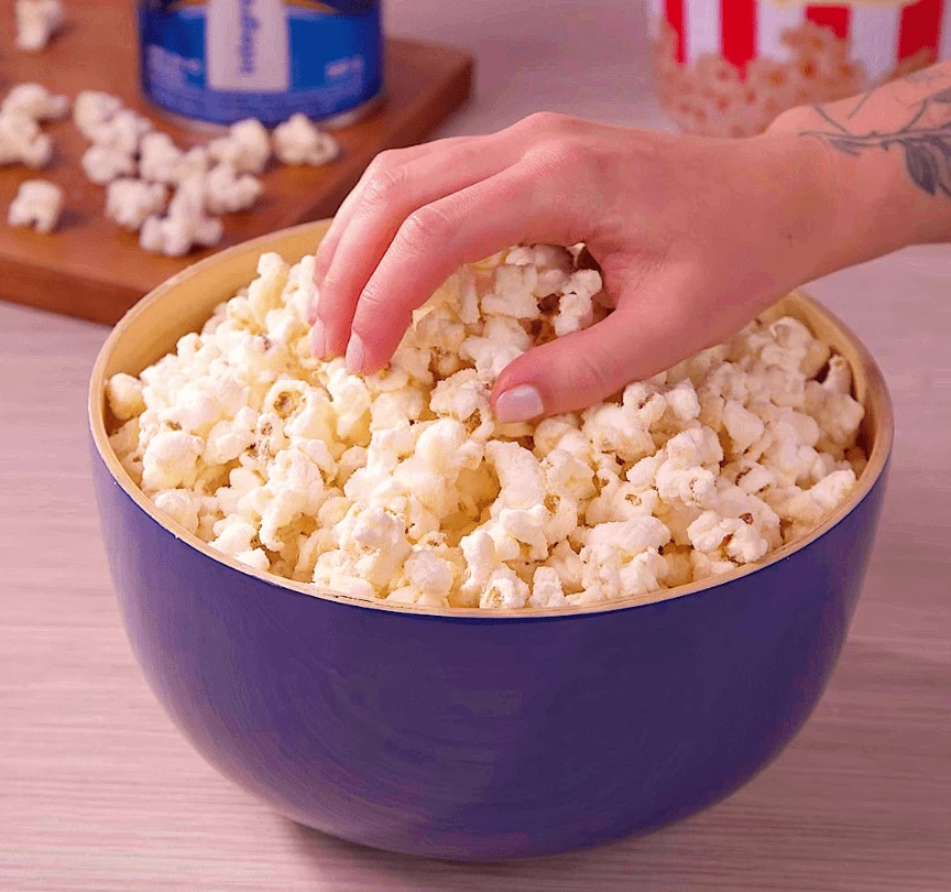 Pipoca de leite em pó